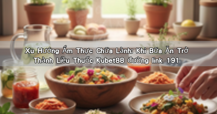 Xu Hướng Ẩm Thực Chữa Lành: Khi Bữa Ăn Trở Thành Liều Thuốc Kubet88 đường link 191